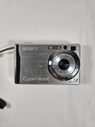 Sony Cybershot Dsc   w80 7 2mp Silver Digital Camera Tested Works Used