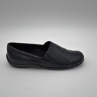 Walking Cradles Women s Black Leather Slip-on Loafers Shoes Size 6w Comfort Wide