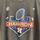 Houston Astros 2022 World Series Champions T Shirt Men   s Size Large Gray New