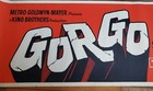 1961  gorgo  Monster Horror Movie Theater 7 Foot Lobby Banner Display Poster