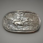 Vintage Sterling Silver Equestrian Belt Buckle