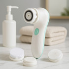 Fancii Cora 3 Waterproof Facial Cleansing Brush With 3 Brush Heads   Case     New