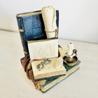 Vintage 1994 Figi Graphics Antique Books Ceramic Bookends Book End