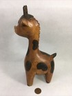 Wooden Giraffe Figurine Cute Big Eyes Hand Made Baby Giraffe Figure Decor
