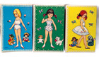 Original Vintage 1977 Carlsen Paper Dolls Lot Of 3 Uncut 3040 Booklets   Denmark