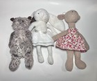 Lot Of 6 Jellycat Plush Goat Giraffe Hot Dog Moose Bunny Ballerina Diplodocus