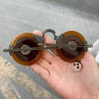 Old Shanghai Glasses During The Republic Of China Era  Dark Brown Sunglasses Ba