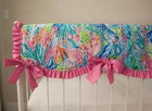 Baby Girl Crib Bedding Set - Pink Lime Mermaid Cove Nursery