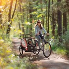 Aosom Bike Trailer For Kids  3-in-1 Running Stroller  Jogging Cart  Red