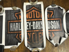 Harley Davidson Motorcycles Canvas Barn Wood Style 5 Piece Sign S16