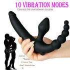 10 Vibration Mode 2in1 Massager Powerful Multispeed Women Waterproof