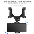 Us 360 Rotation Car Rear View Mirror Mount Stand Gps Cell Phone Holder Wholesale