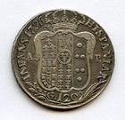 Italy 1796 Naples King Ferdinando Iv  120 Grana Scarce Toned Choice Vf xf 