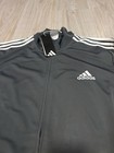 Adidas Men Fire Essentials 3-stripes Track Suit Set Top Bottom Bird Gray Sz Xl