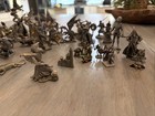 Lot Pewter 56 Vintage Figurines Fantasy Crystals  Wizard Castle Viking Dragons