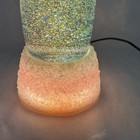 Vtg Snowman Liquid Motion 11     Lava Lamp Christmas Glitter Lamp Colors Rare
