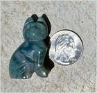 Moss Agate Cat Totem - Confidence  Inner Peace