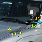 Pair Ditch Lights Mounting Brackets For Toyota Tacoma 1995-2004