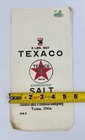 Vintage 1930s Texaco Evaporated Salt Cloth Bag Nra Code Tulsa Oklahoma 3 Lb