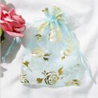 100pcs Organza Wedding Party Favor Gift Candy Sheer Bags Jewelry Pouch Mesh Bag