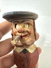 Vintage  Mechanical Bottle Stopper - Hand Carved