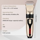 Dog Cat Pet Grooming Kit Rechargeable Cordless Electric Hair Clipper Trimmer Set
