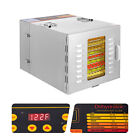 Commercial Electric Countertop Food Dehydrator Machine 10 Stainless Steel Trays