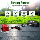 Manual Lawn Sweeper 52cc Gas Power Broom 2-stroke Handheld 8500rpm Cleaner