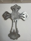 Aluminum  Gothic Wall Hanging Cross 9  Vintage With Beautiful Detail