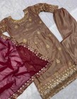 Women Bollywood Stylish Kurti With Pant Designer Dupatta   Size S To 4 Xl 