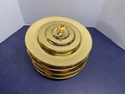 Artistic Churchware Communion 4 Stacking Bread Plates W Lid Cross Rw-504 Brass