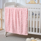 4pcs Baby Blankets Fleece Heart Checkered Toddler Crib Blanket 30  40 Soft