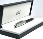 Vintage Montblanc Meisterst  ck Black Silver Ballpoint Pen Free World Shipping