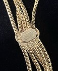 Rare Vintage Christian Dior Gold Chain Belt Necklace Small 25    Runway Piece