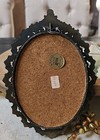 Vintage Brass Frame Italy Filigree Portrait Wall Hanging 5  7 Art Nouveuo Lady