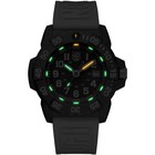 Luminox Men s Watch Navy Seal Quartz Black Dial White Rubber Strap Xs ce01