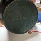 Japanese Takaoka Green Bronze Beast Ear Vase