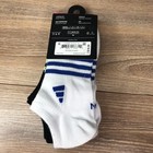 Adidas Superlite No Show Socks Girls Size 2y-5y Multicolor Pack Of 6 Pair Black