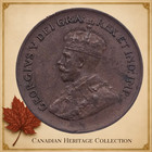 1936 Canada 1 Cent King George V Final Year Bronze Penny Canadian Coin Km 28