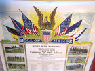 1918 Wwi Roll Of Honor Roster Poster Company D 69th Infantry Camp Funston Kansas