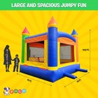 Commercial Inflatable Bounce House Rainbow Blow Up Jumper Castle With Blower