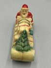 Antique Santa Claus Sleigh Celluloid Viscoloid Rattle Figure Christmas 3 25-inch