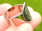 Jewish Ring Israel Lion Menorah Coin Sterling Silver Band Nice Gift For Hanukkah