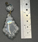 Set Of 4 Antique Clear Cut Crystal Prisms Chandelier Lamp Parts Suncatcher 2   