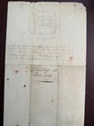 1734 Colonial Pennsylvania Land Survey   Manuscript Plat     Signed By Surveyor
