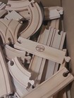 Brio Thomas   Friends Melissa Doug Kid Kraft Train Wooden Track Lot Of 70 Pieces