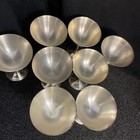 Vintage Salem Portugal Silver Wine Champagne Sorbet Chalice Goblet 4 75    Gothic