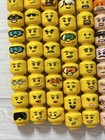 Lego Minifigure Head Lot 126 Pcs Yellow Flesh Faces Male Female Black Brown