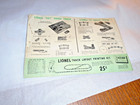 Vintage Lionel Trains 1954 Model Railroad Accessories Catalog D-10