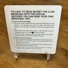 Vintage 1977 Mcdonald   s Secret Message Decoder Ronald Mcdonald Fun Club